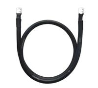 Soft Battery Connection Cable 8/6/4/2AWG Stranded Copper Wire 10/16/25/35mm2 with SC M6 M8 M10 Lug(Black,M8-8.5MM_4 AWG - 25MM2_150CM LENGTH)