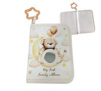 Soft Bear Picture Album - Baby Photo Book Star Hook, Adorable Memory Organizer | Keepsake Crib, Stroller, Home, Encourages Visual Stimulation, Safe Materials, durabll Design for Early Learning
