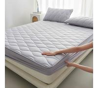 Soft Bedding Fitted Sheet Solid Color Polyester Waterproof Bed Sheet Elder Kids Urine Box Spring Mattress Protector Bed Cover Best for Bedroom Guest Room Kid's Room RV Vacation Home