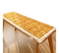 Soft Bench Cushion with Ties for Furniture Bay Stools Piano Cushion - Yellow 35x180cm Comfortable Home Decor Easy to Clean Stylish Seating Solution