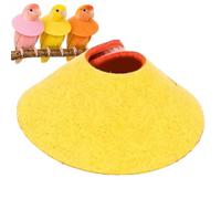 Soft Bird Collar,Pet Parrot Anti-bite Elizabethan Collars,Anti-Grab Feather Plucking Wound Healing Safety Elizabethan Collar,Practical Pet Scratch Licking Product,Ideal Parrot Ferret Mice (M yellow)