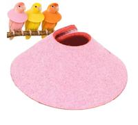 Soft Bird Collar,Pet Parrot Anti-bite Elizabethan Collars,Anti-Grab Feather Plucking Wound Healing Safety Elizabethan Collar,Practical Pet Scratch Licking Product,Ideal Parrot Ferret Mice (M pink)