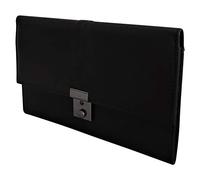 Soft Black Leather Travel Document Wallet (Passport, Tickets, Travellers Cheques, Insurance,