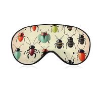 Soft Blackout Sleep Eye Mask Cartoon Small Animal Travel Eye Covers Zero Eye Pressure Super Lightweight Silky Soft Blindfold with Adjustable Strap for Women Men