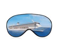 Soft Blackout Sleep Eye Mask Cruise Ship Travel Eye Covers Zero Eye Pressure Super Lightweight Silky Soft Blindfold with Adjustable Strap for Women Men
