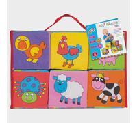 Soft Blocks - Set of 6 fabric cubes for babies