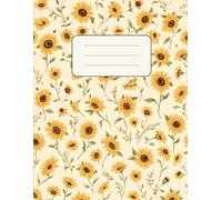 Soft Blossom Notebook - 8.5x11 in, 100 pages: Vintage Flower Pattern Lined Journal