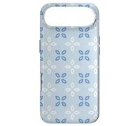 Soft Blue Periwinkle Leaves Petals Cross Floral Pattern Case for iPhone Air