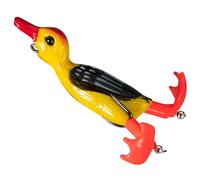Soft Body Duck Baits Ducks Baits for Fishing - Soft Floating Duck Swimbaits with Double Propeller | Duck Topwater Fishing Lures with Squirting Feet for Bass Trout Crappie