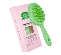 Soft Body Scrubber 2 In 1 Body Brush & Hair Scalp Brush For Shower And Bath Lathers Well Improve Blood Circulations Hair Scalp Massager Shampoo