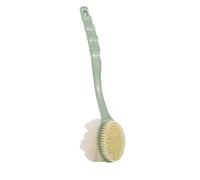 Soft Body Scrubber Back Scrubbing Soft Bristles Double Sided Bath Ball Gentle Take Bath Long Handle Bath Brush(Green)