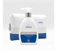 Soft Body Wash Shower Gel with Organic Aloe Vera & Apricot Kernel Oil, pH 5.5, for Sensitive Skin