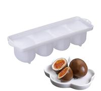 Soft Boiled Egg Making Box - Perfect Eggs Every Time | Compartmented Sealed Braised Egg Box 4 Grid Design | Home Cooks & Meal Preppers, Cooking Accessories Kitchen Gadgets For Tea Pickled Soft Eggs