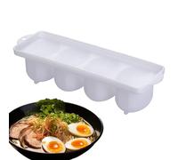 Soft Boiled Egg Preparation Box - Raised Base Plate, Professional Food Grade Polymer, Innovative Marinating Drip Stand, Leak-proof Silicone Seal Unit