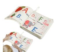 Soft Book, Interactive Touch and Feel Teething Book, Colorful Kids Educational Activity Toy, for Outdoor Dining, Living Room, Car, Shopping, Nursery, Home, Balcony