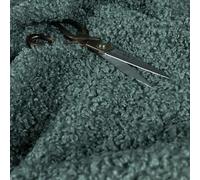 Soft Boucle Fluffy Fleece Upholstery Fabric, Aqua Blue