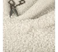 Soft Boucle Fluffy Fleece Upholstery Fabric, Beige