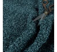 Soft Boucle Fluffy Fleece Upholstery Fabric, Blue