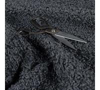 Soft Boucle Fluffy Fleece Upholstery Fabric, Grey
