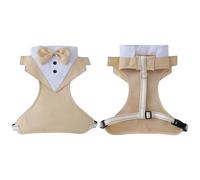 Soft Bow Tie Dog Harness for Puppies Small Breeds Suit Design Adjustable Chest Strap with Reflective Straps Pet Harness Comfortable Design