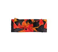 Soft Bows - Fall Red Leaves Print Baby Bow Headband, Cute Hair Accessories for Newborns, Infants, Toddlers