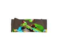 Soft Bows - Red Eyes Tree Frogs Print Baby Bow Headband, Cute Hair Accessories for Newborns, Infants, Toddlers