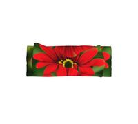 Soft Bows - Red Flower Print Baby Bow Headband, Cute Hair Accessories for Newborns, Infants, Toddlers