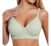 Soft Bras for Women Uk, Minimizer Bras for Large Busts, Underwear Comfort and Double Support for Large Bust Push Up Seamless Non Wired Support Full Coverage Bralettes Everyday Plus Size Bras