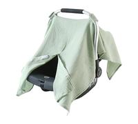 Soft & Breathable Baby Bassinet Guard Solid Color Comfortable Cotton Seats Protector Sleeve for Travel Outdoor Newborns Car Seats Protector