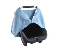 Soft & Breathable Baby Bassinet Guard Solid Color Comfortable Cotton Seats Protector Sleeve for Travel Outdoor Newborns Car Seats Protector