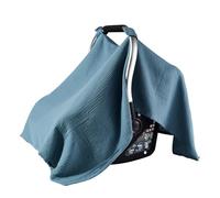 Soft & Breathable Baby Bassinet Guard Solid Color Comfortable Fit Cotton Seating Protector for Travel and Outdoor Infant Carriage Cover