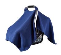 Soft & Breathable Baby Bassinet Guard Solid Color Comfortable Fit Cotton Seating Protector for Travel and Outdoor Infant Carriage Cover