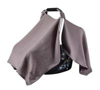 Soft & Breathable Baby Bassinet Guard Solid Color Comfortable Fit Cotton Seating Protector for Travel and Outdoor Infant Carriage Cover