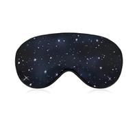 Soft & Breathable Cluster of Stars in Night Sky Printed Sleep Mask - Adjustable, Anti-Light, Comfortable Eye Mask for Better Sleep, Ideal for Travel, Eye Fatigue Relief, Washable, Skin-Friendly