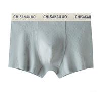 Soft Breathable Cotton Jacquard Men's Underwear Midwaist Boxer Shorts Trunks Designed for Everyday Comfort (3XL Blue)