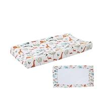 Soft Breathable Cotton Roll Up Table Cover, Waterproof Packaging Cover - | Waterproof Packaging Cover - Changing Table Cover with Cute Printing Patterns for Boys