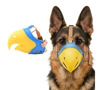 Soft & Breathable Dog Muzzle for Medium & Large Breeds, Gentle TPR Safety Guard with Adjustable Hawk-Beak Design, Prevents Biting & Licking During Walks, Grooming, Vet Visits