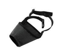 Soft Breathable Dog Muzzle - Safety Muzzle to Prevent Biting Barking, Chewing, Eating - Adjustable Straps (Black, Small)