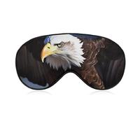 Soft & Breathable Eagle Printed Sleep Mask - Adjustable, Anti-Light, Comfortable Eye Mask for Better Sleep, Ideal for Travel, Eye Fatigue Relief, Washable, Skin-Friendly
