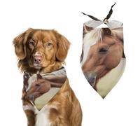 Soft & Breathable Pet Bandana for Dogs & Cats, Adorable Horse Print Lightweight Polyester Scarf, Perfect for Daily Style Or Special Events