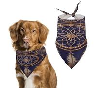 Soft & Breathable Pet Bandana for Dogs & Cats, American Dream Catcher Print Lightweight Polyester Scarf, Perfect for Daily Style Or Special Events