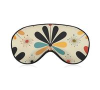 Soft & Breathable Retro Modern Printed Sleep Mask - Adjustable, Anti-Light, Comfortable Eye Mask for Better Sleep, Ideal for Travel, Eye Fatigue Relief, Washable, Skin-Friendly