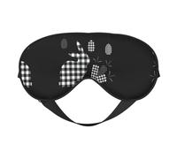 Soft Breathable Sleep Happy Easter Print Eye Mask,Light Blocking,Adjustable Strap,Sleep Mask for Travel,Night Work,Office