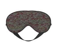 Soft Breathable Sleep Programmer Programming Code Print Eye Mask,Light Blocking,Adjustable Strap,Sleep Mask for Travel,Night Work,Office