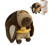 Soft Breathing Animal - Adjustable Musical Figurine | Cute Capybara Plush Breathing Toy | For Boys Teens Students Living Room Bedroom Dorm Travel Birthday Christmas