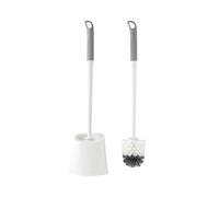 Soft Bris Round Head Bathroom Brush Set WallMounted Long Handle MultiColored Toilet Cleaning Tool for Home Use Easy Stora & Effective
