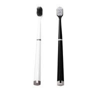 Soft-Bristle, Ergonomic, Compact, Breath-Freshening Tool, Gentle Gum Care 0.59 x 0.59 x 7.17 inches, 4-Pack Neutral Colors, Travel Dorm Daily Use, Optimized Cleaning Performance