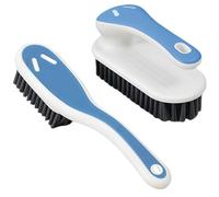 Soft Bristle Scrub Cleaning Brush Stain Remover Brushes Fabric Cleaning Brush Laundry Brush Small Scrub Brush Cleaner Household Cleaning Brushes for Carpet, Clothes, Bathroom,Sneaker-2 Pack