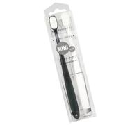 Soft Bristle Toothbrush 2pcs Black White Plastic Manual