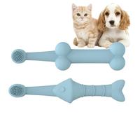 Soft Bristle Toothbrush for Dogs,Soft Bristles Ergonomic Dog Toothbrush - 2X Gentle Dog Toothbrush, Cat Tooth Brush Set for Small & Large Dogs, Cats